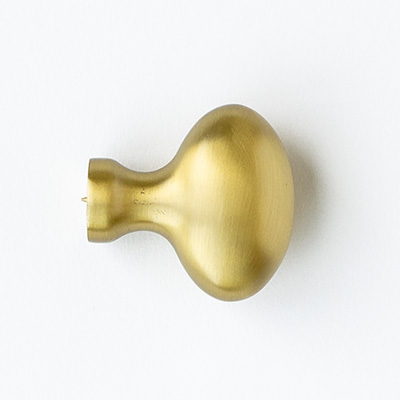 Brushed Brass Egg Knob