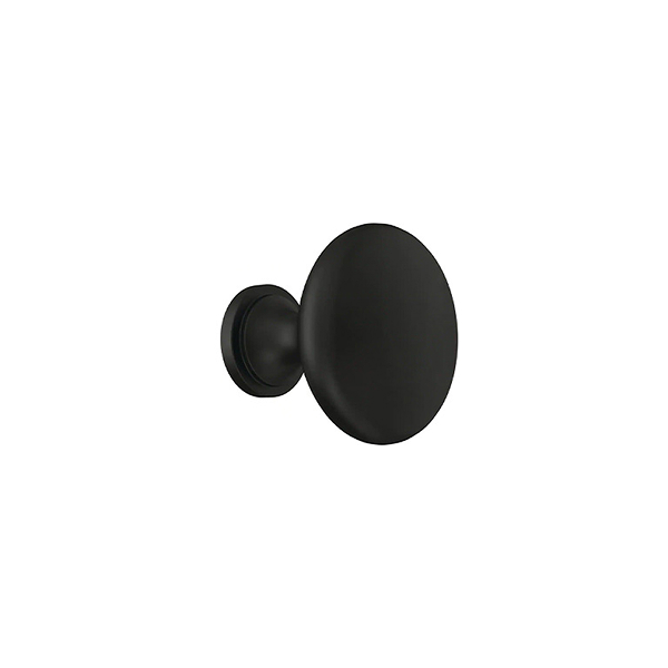 Matte Black Round Knob